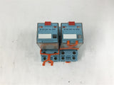 C2-A20 Releco Relay Series MR C with Bases Lot of 2