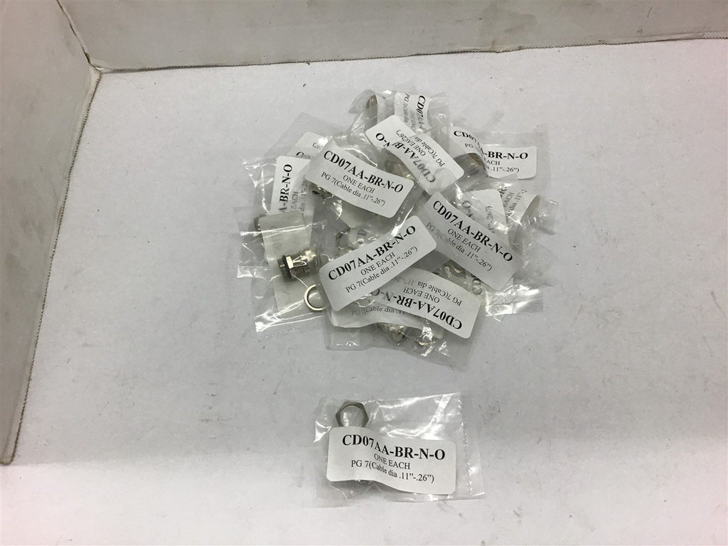 Sealcon CD07AA-BR-N-O Liquid Tight Strain Relief Fitting --Lot of 19