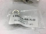 Sealcon CD07AA-BR-N-O Liquid Tight Strain Relief Fitting --Lot of 19