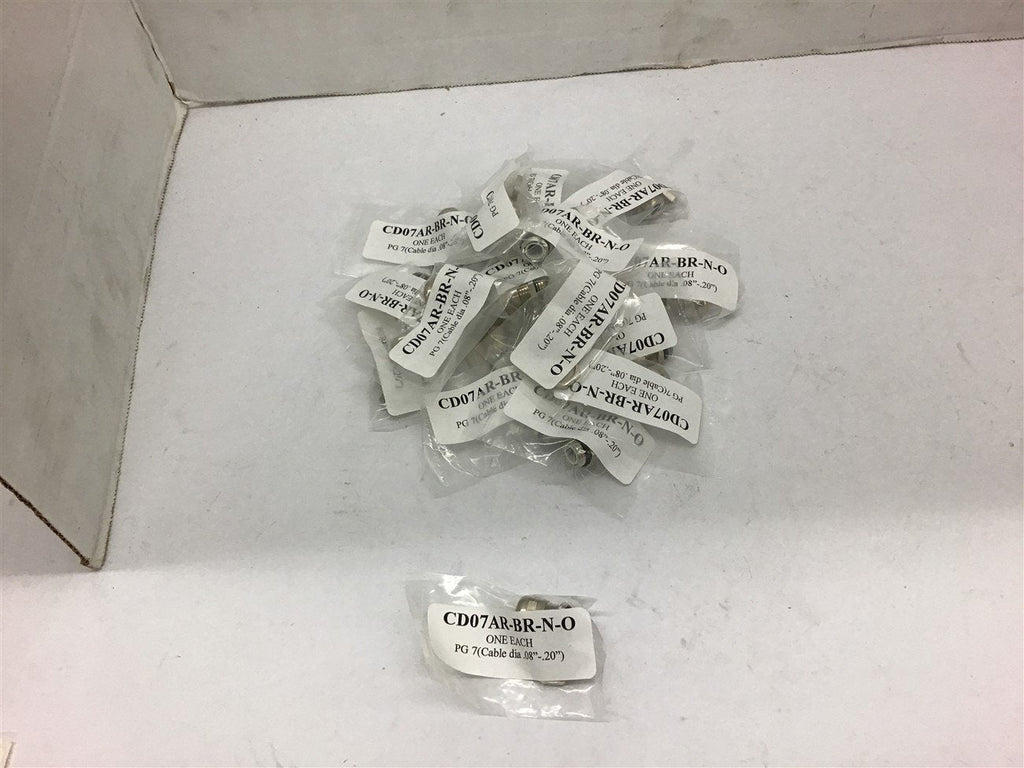 Sealcon CD07AR-B-N-O Liquid Tight Strain Relief Fitting --Lot of 20