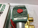 Asco 8321G004 Solenoid Valve 10-200PSi 3/8 Pipe 6.1W 70Hz /8.1W 50Hz
