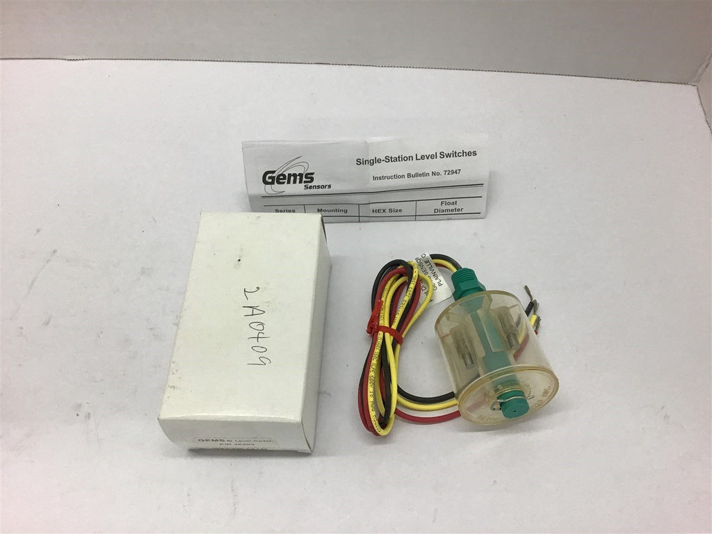 Gems Single Station Level Switch 46203 LS-30 Polysulfone SPDT 20VA