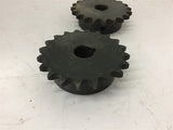UAT H40B20F 3/4 Sprocket Lot Of 2