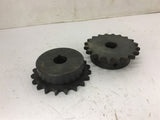 UAT H40B20F 3/4 Sprocket Lot Of 2