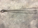 American Rigger's Supply 9-87 Two Leg Wire Rope Slings 4 Length 3/8" Diameter