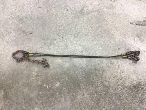 American Rigger's Supply 9-87 Two Leg Wire Rope Slings 4 Length 3/8" Diameter