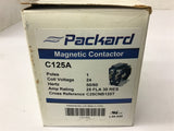 Packard C125A Magnetic Contactor 1 Pole 24 Coil Volts 25 FLA Lot of 2