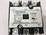 Packard C330A Derfinite Purpose Contactor 3 Pole 30 FLa 24 Coil Volts