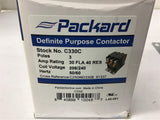 Packard C330C Definite Purpose contactor Contactor 3 Pole 30 Amp 208/240 Coil V