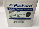 Packard C340B Definite Purpose Contactor 3 Pole 40 FLA 120 Coil