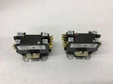 Packard C140A 1 Pole Contactor 40 FLA 24 Coil Volts Lot Of 2
