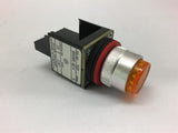 Allen Bradley 800MR-Q24A Round Pilot Light AMBER 24V