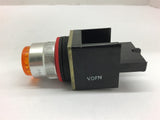 Allen Bradley 800MR-Q24A Round Pilot Light AMBER 24V
