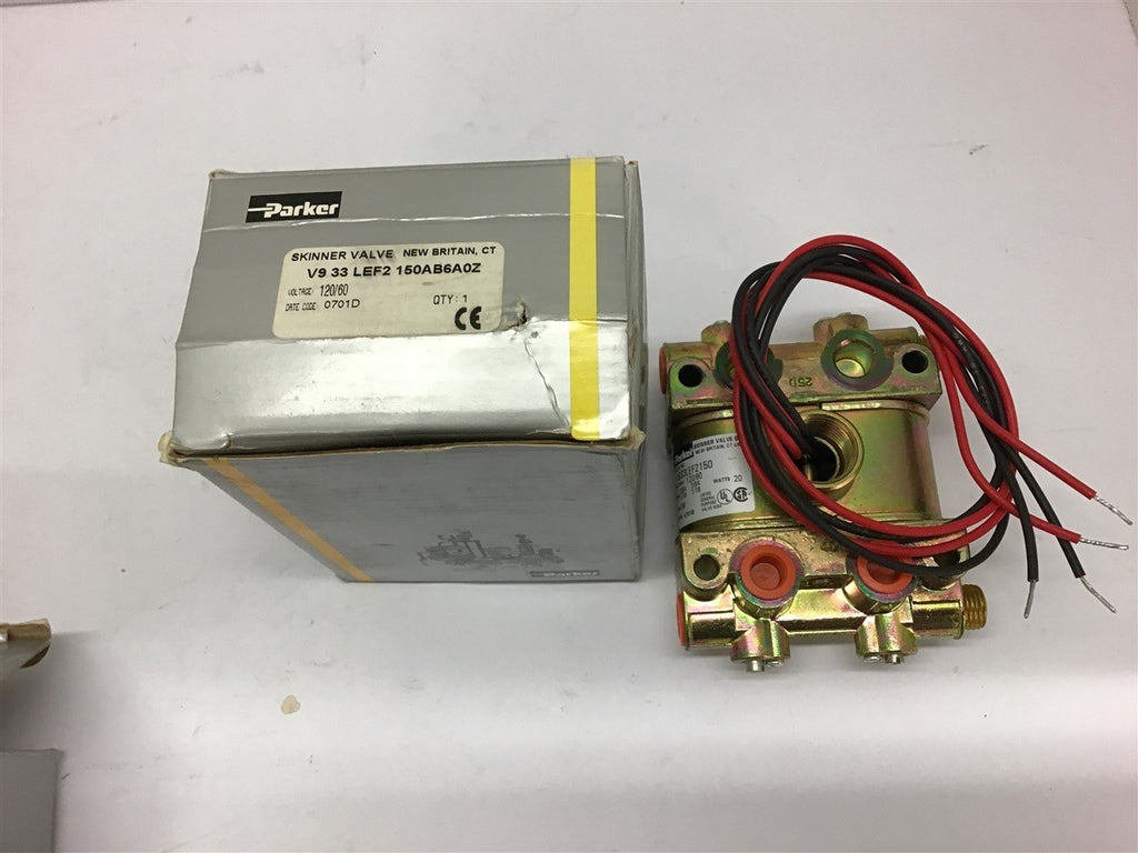 Parker V933LEF2150 Solenoid Valve 120/60 20Watts 150PSI