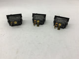 Carling 10 Amp Rocker Switch 250 VAc Lot Of 3