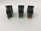 Carling 10 Amp Rocker Switch 250 VAc Lot Of 3