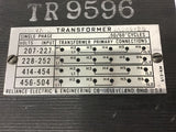 Reliance 65248-2S 350 VA Transformer Single Phase