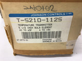 Johnson controls T-5210-1125 Temperature Transmitter 5 1/2" Bulb element