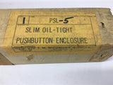Wiegmann PSL-5 Slim Oil-Tight Pushbutton Enclosure