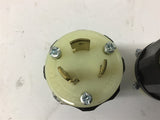 Leviton 2311 Locking Plug 20 Amp 125 volts Lot Of 2