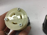 Leviton 2313 20 Amp 125 Volt Connector locking 2 Pole Lot Of 2