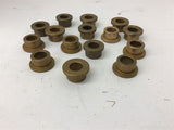 Brass Bushing 1/2" Long x 3/4" OD x 1/2" ID x 1" Flange Lot Of 15