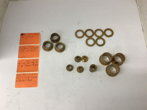 Brass Bushing and Washers Assorted Lot 12 Pieces