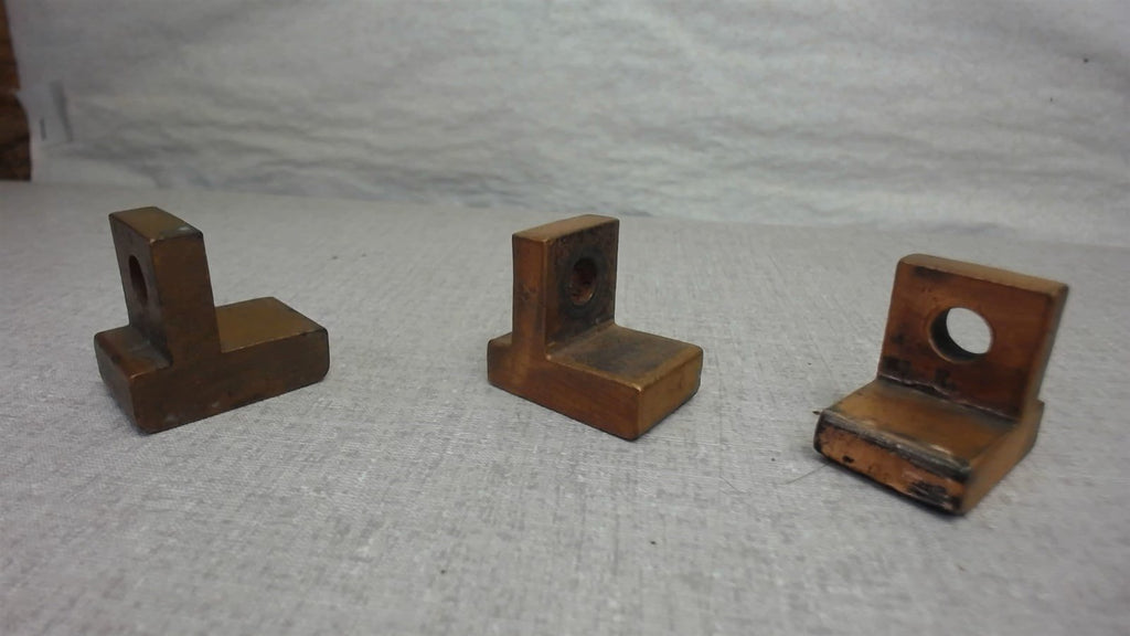 Lot Of 3 --Copper Replacement Contact Point For Single Pole Contactor/Starter