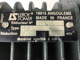 Leroy Somer LS56/T Gear Motor 440-460 Volts 1590 Rpm .11 KW w/7R1306 750:1 Ratio