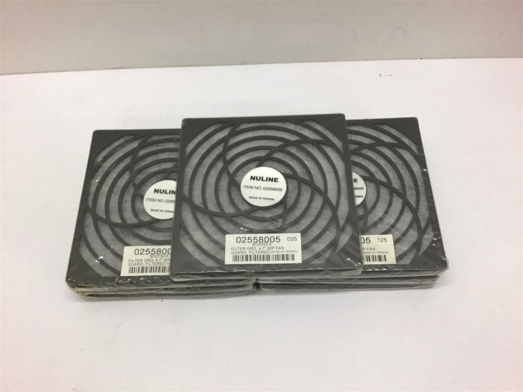 Nuline 02558005 Filter Guard 4.7" 30P Fan Lot of 7