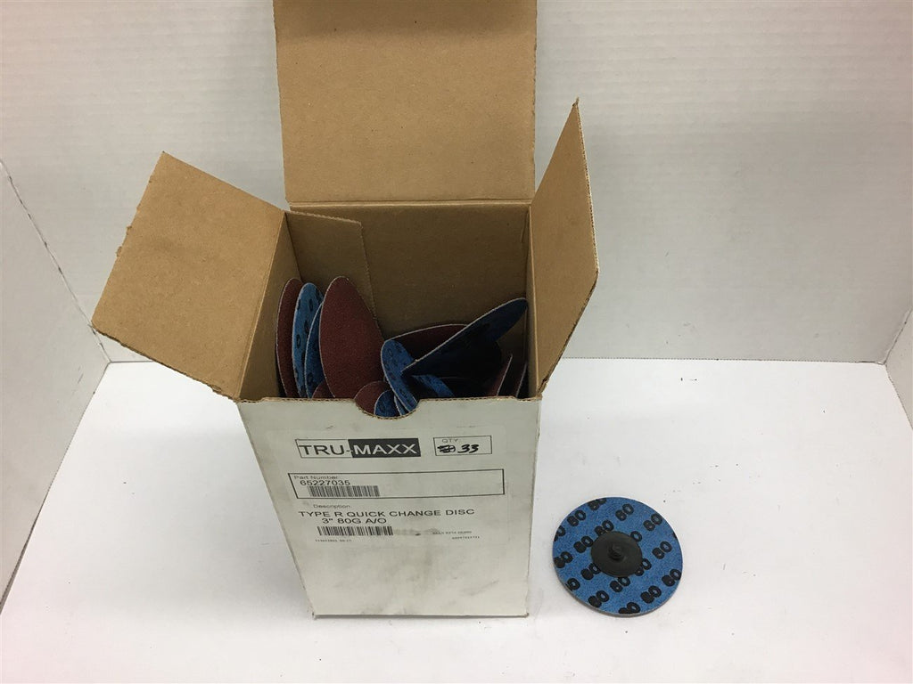 Tru-Maxx 65227035 Type R Quick Change Disc 3" 80G A/OLot of 33