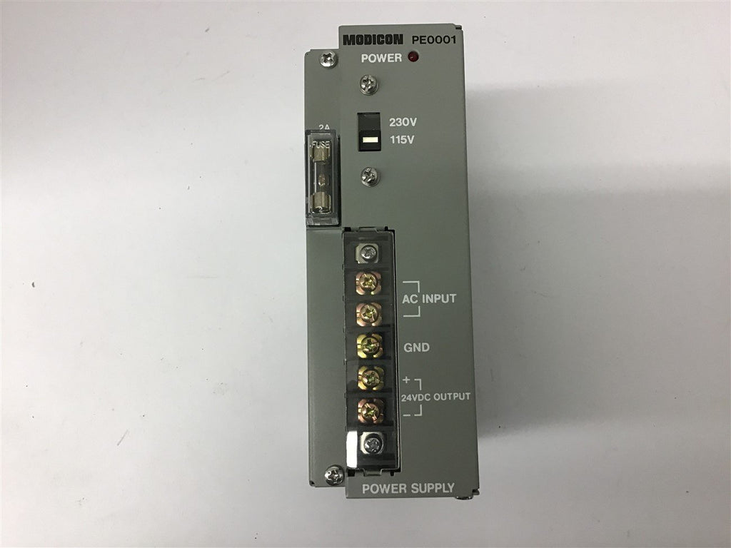 Modicon PE0001 000 115/230 Volts 1.2 Amps Power supply