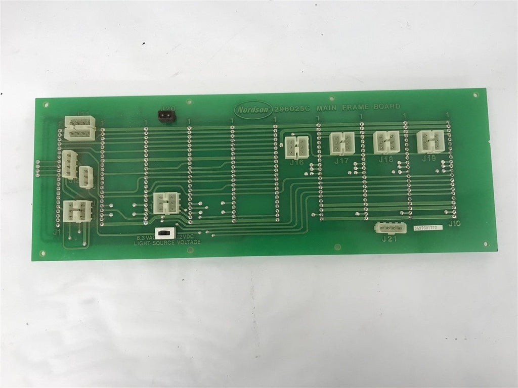 Nordson 296025C Main Frame Board 6.3 VAC 12 VDC