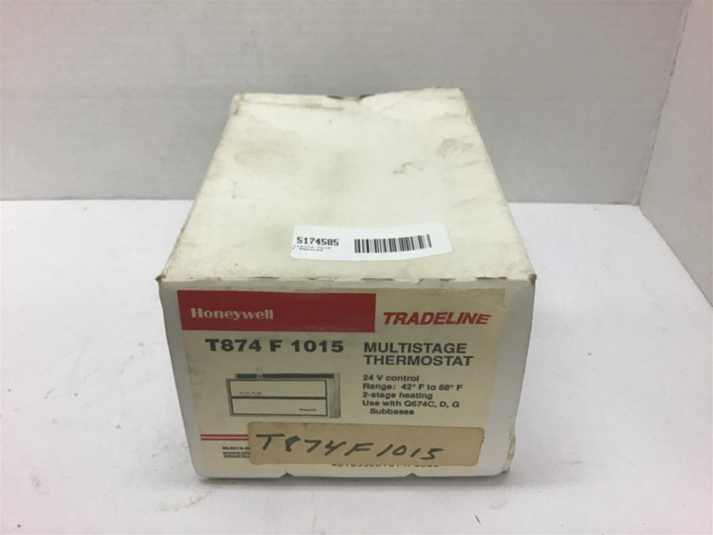 Honeywell T874F1015 Multistage Thermostat 24 V Control