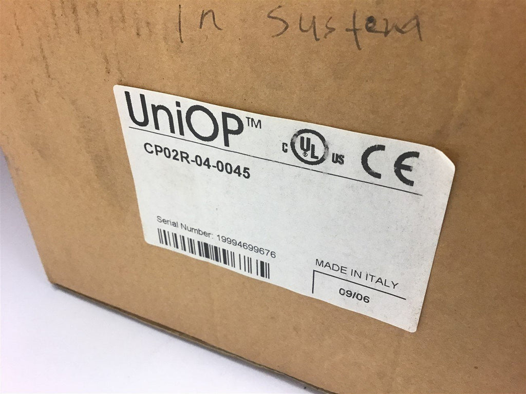 UniOP CP02R-04-0045 Display w/ Power Supply 24 VDc 0.25A
