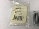 Gardner Springs E18C Extension spring 0.312x0.0286x2.00 Lot Of 4