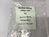 Gardner Springs V2C Extension Spring 0.840x0.1055x4.00 Lot Of 4 Packs