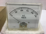 A.C. Volts Panel Meter D-3720P-1 --Lot of 2
