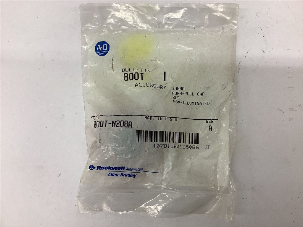 Allen Bradley 800T-N208A Ser A Jumbo Push-Pull Cap Red