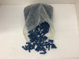 Flanged Plastic Wall Masonry Anchors #8 1" Long