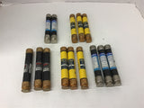 Assorted Lof of Fuses Lot of 14 Various Amps