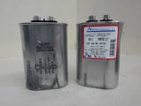 LOT OF 2, 20MFD 440VAC, 1 EACH AMRAD P/N:V2000/44-206, 1 EACH YORK 20MFD 440VAC