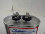 LOT OF 2, 20MFD 440VAC, 1 EACH AMRAD P/N:V2000/44-206, 1 EACH YORK 20MFD 440VAC