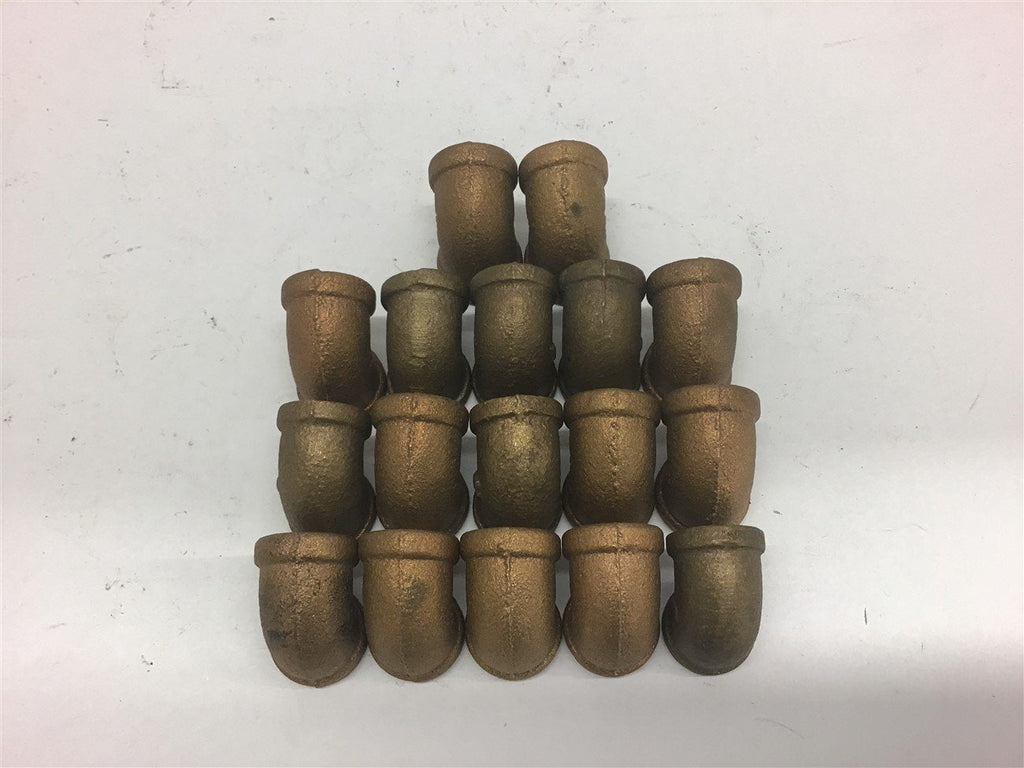 Brass Elbows 1/4" Lot of 17