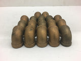 Brass Elbows 1/4" Lot of 17
