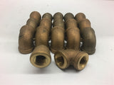 Brass Elbows 1/4" Lot of 17