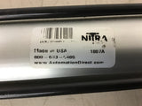 Nitra 800-633-6405 1807A Pneumatic Cylinder 250 PSI 2" Bore 22" Stroke 5/8" ram