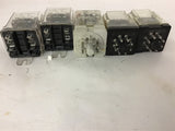 Lot of 5 assorted Relays