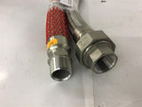 32" long x 3/4" ID Braided Flex Hose