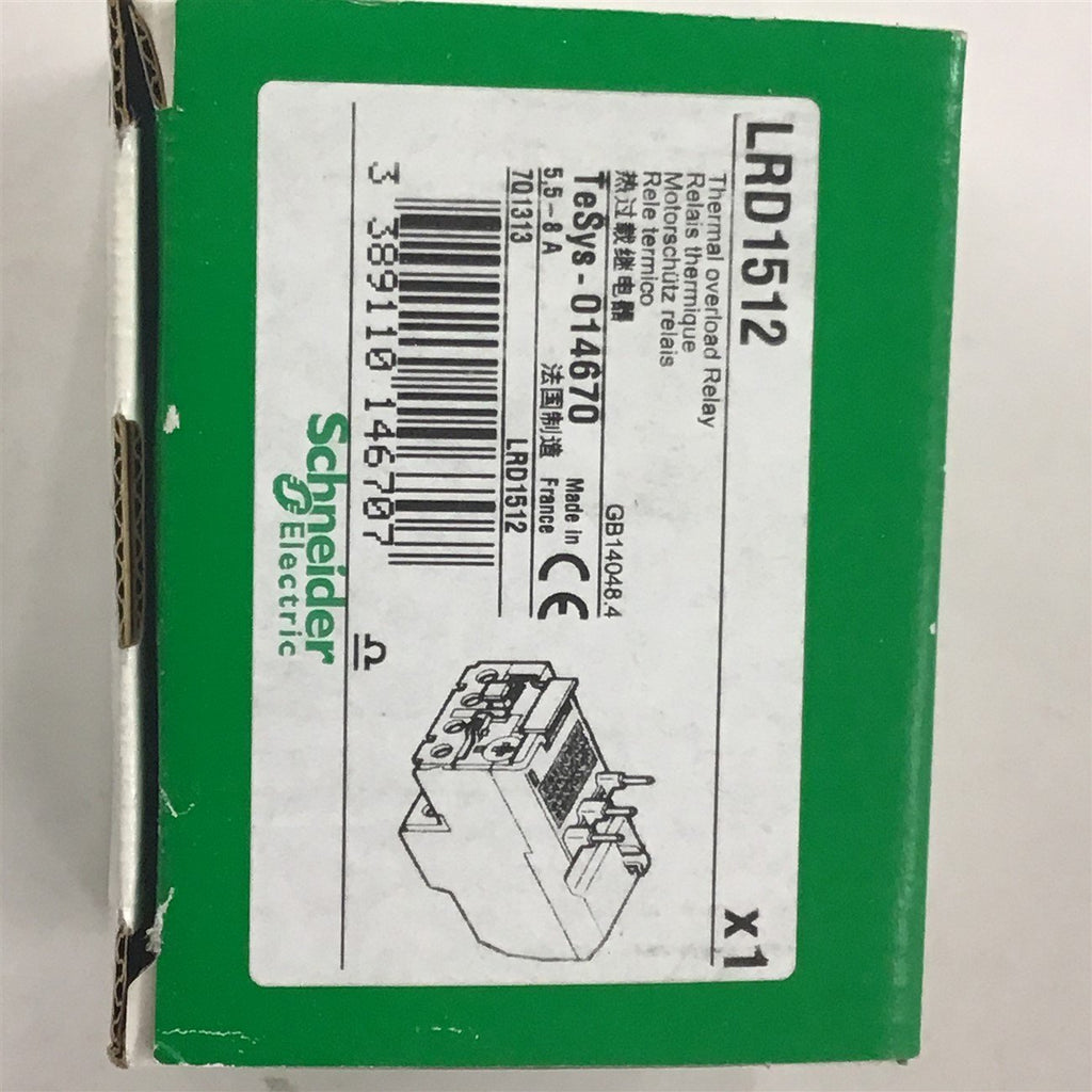 Schneider Electric LRD1512 5.5-8 Amp Relay